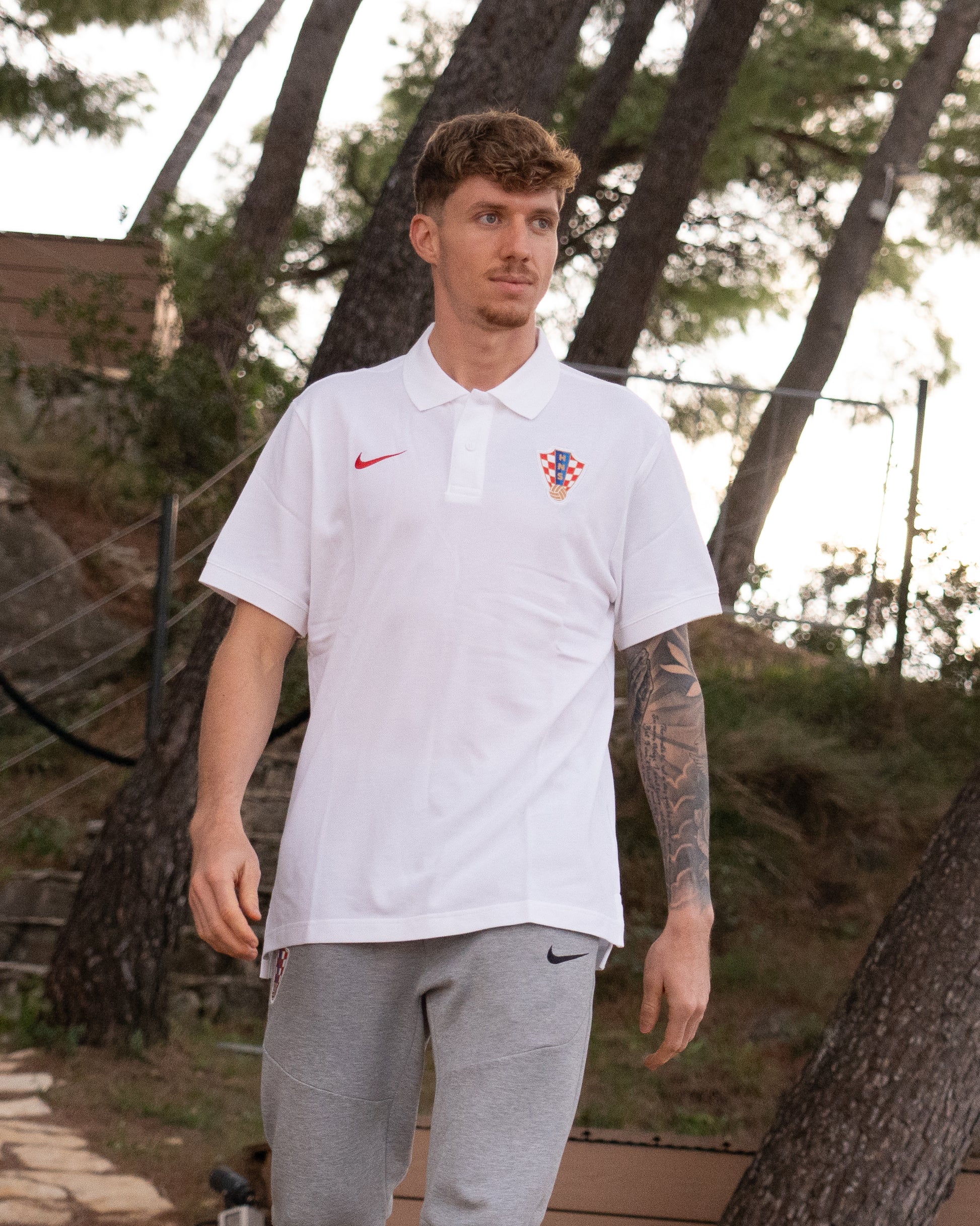 Polo shirt white NSW PQ M