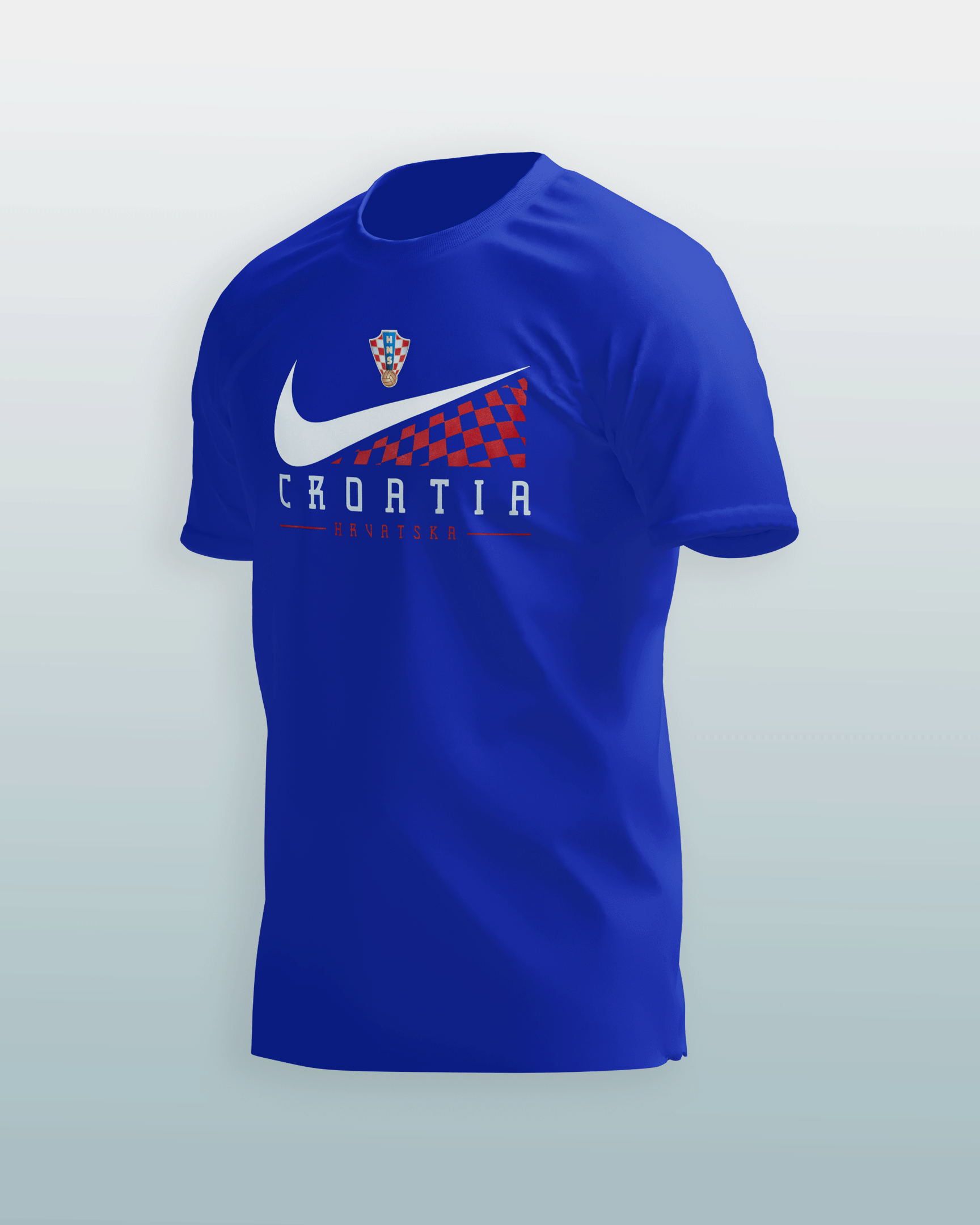 T-Shirt Swoosh Croatia light blue Y