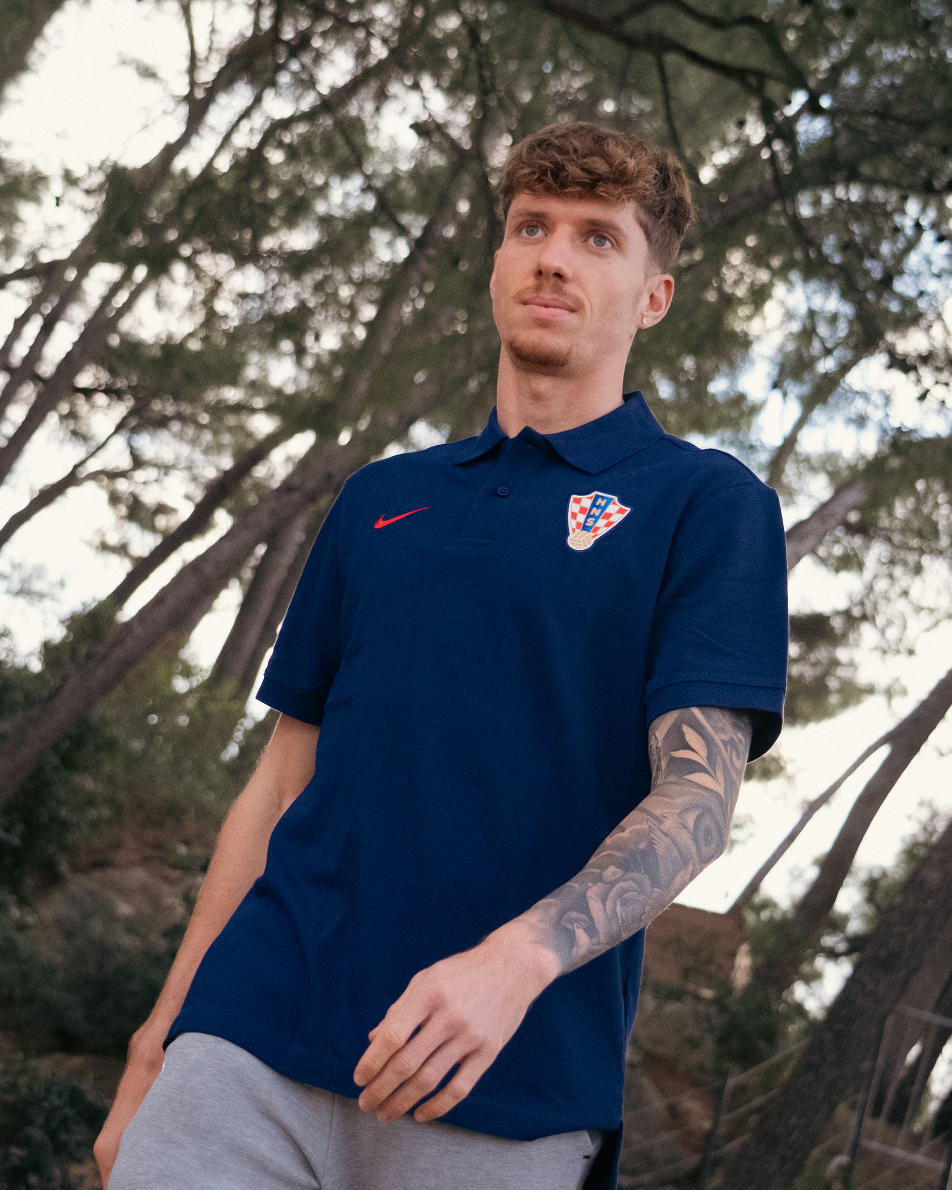 Polo shirt blue NSW PQ M 2