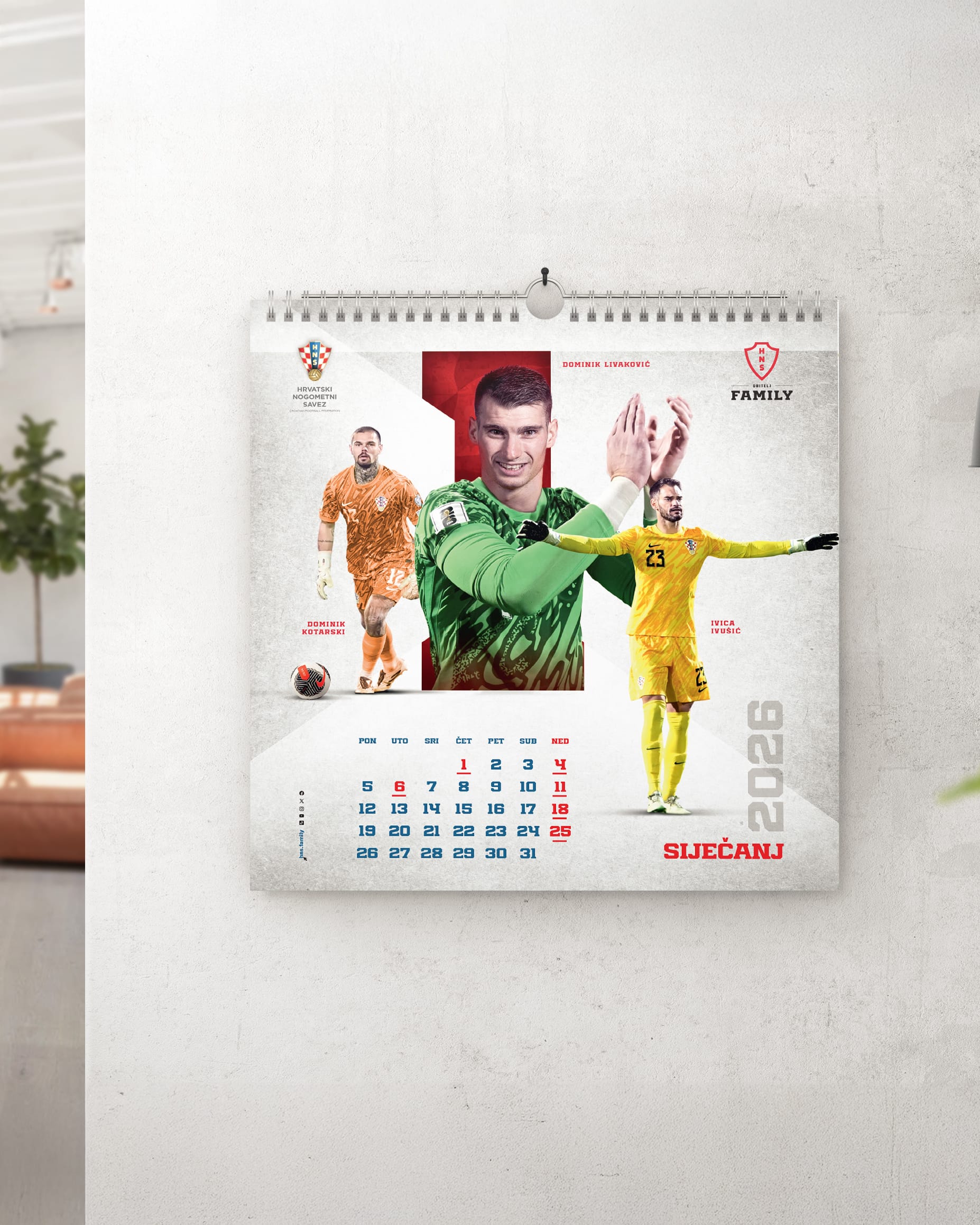 "Vatreni" Calendar 2026 2