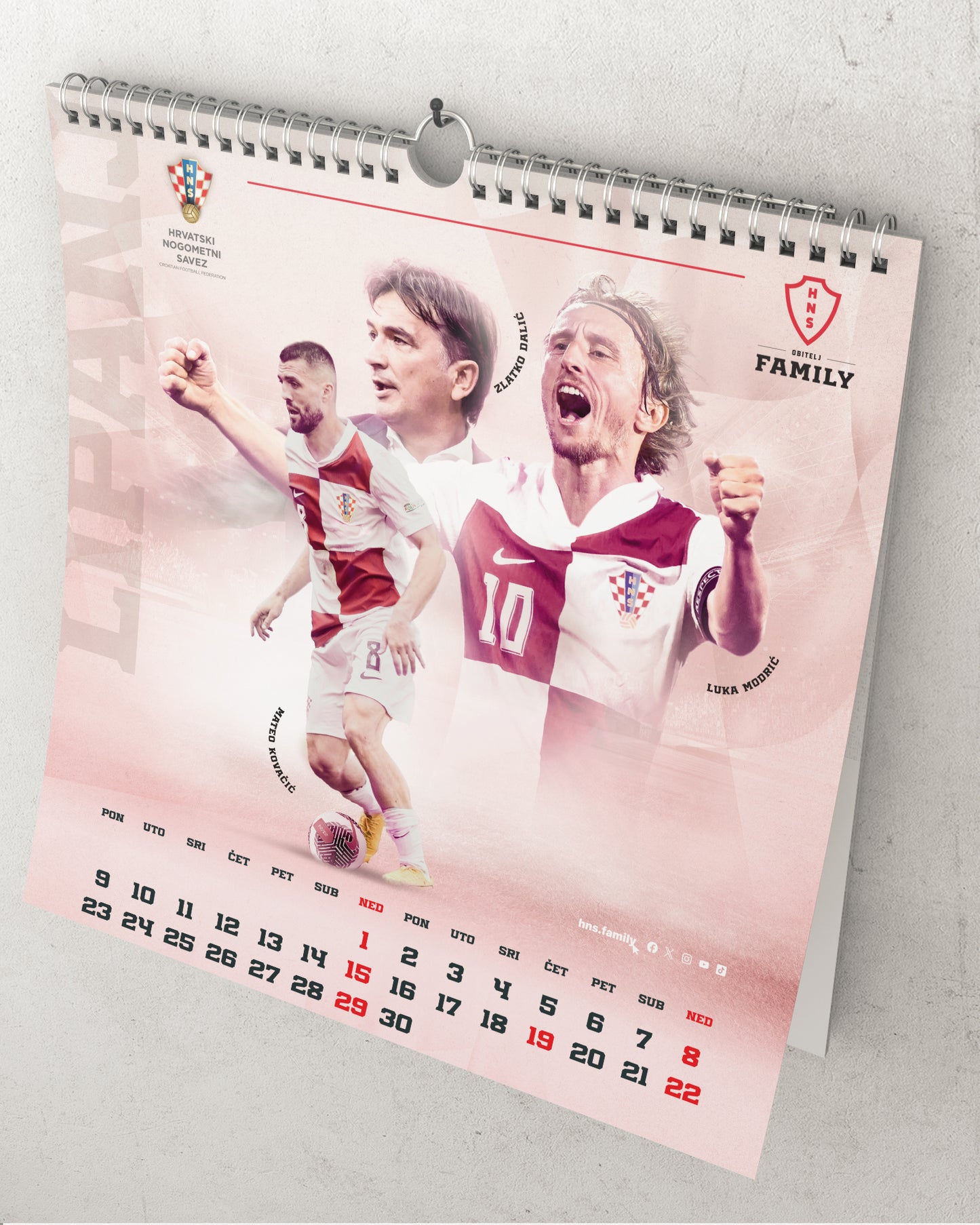 "Vatreni" Calendar 2025 2