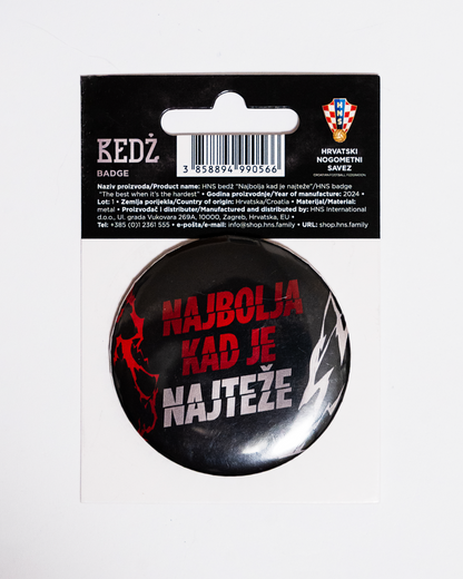 Badge "Najbolja kad je najteže" 3