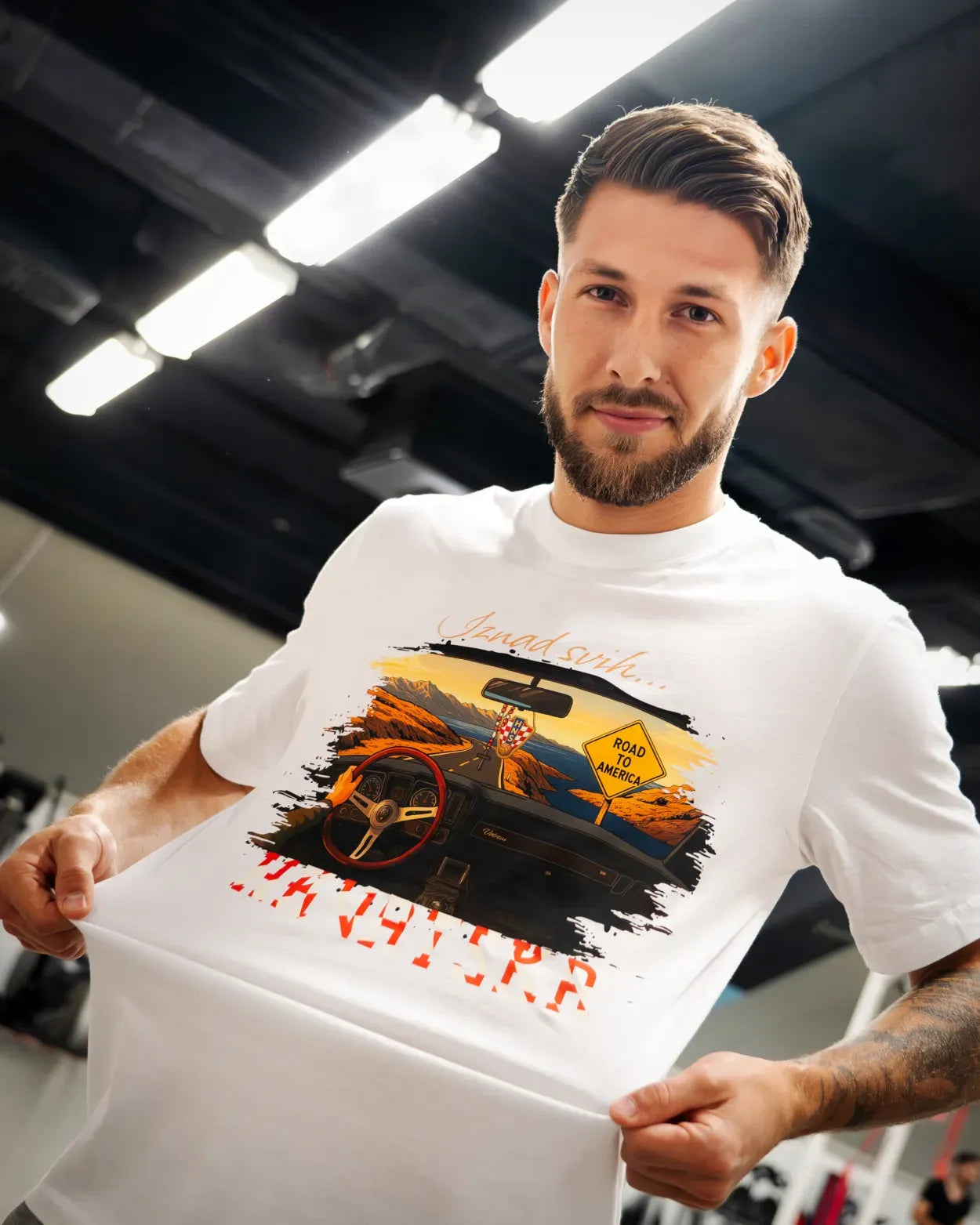 T-Shirt "Road to America" M  25/26