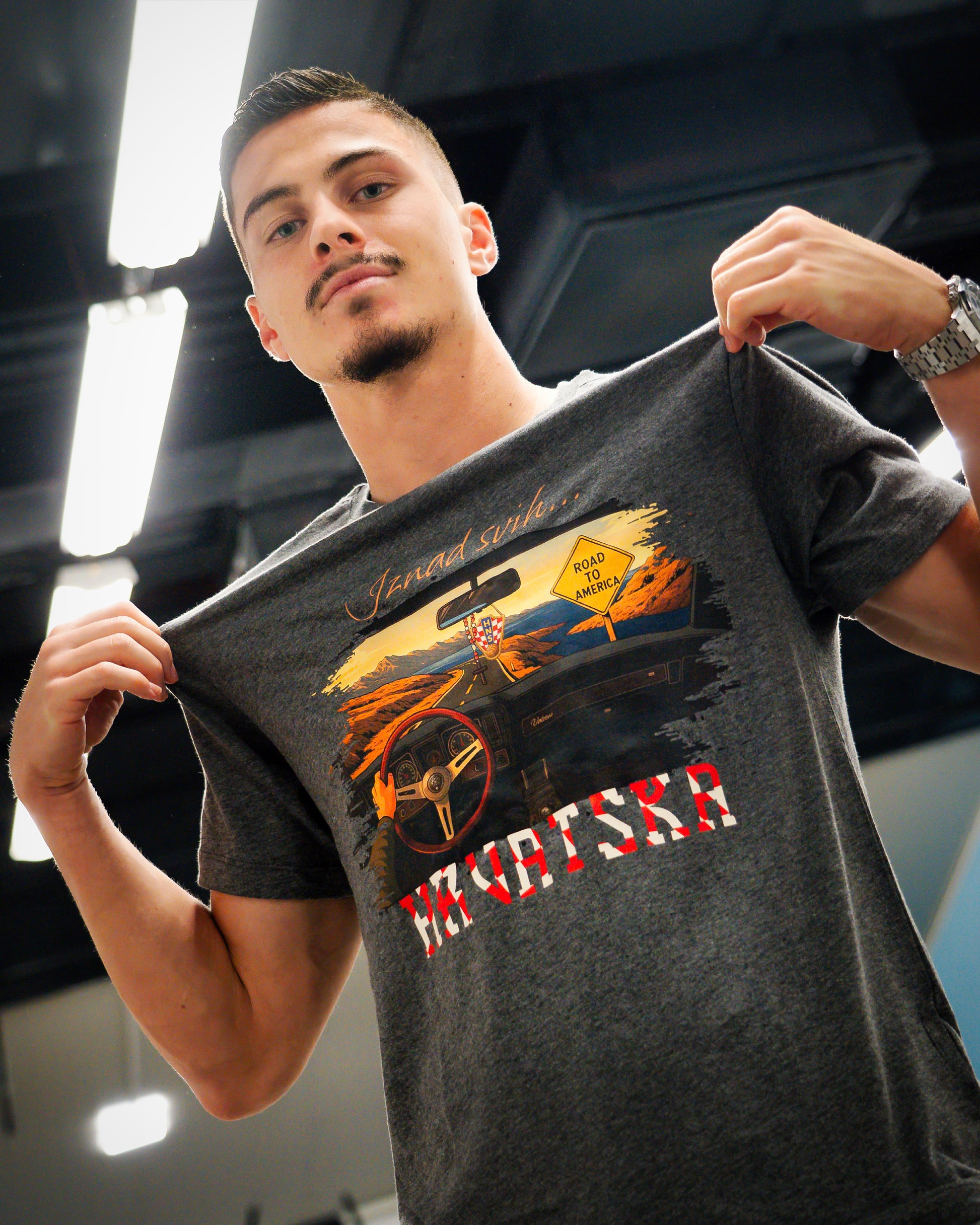 T-Shirt "Road to America" M 2