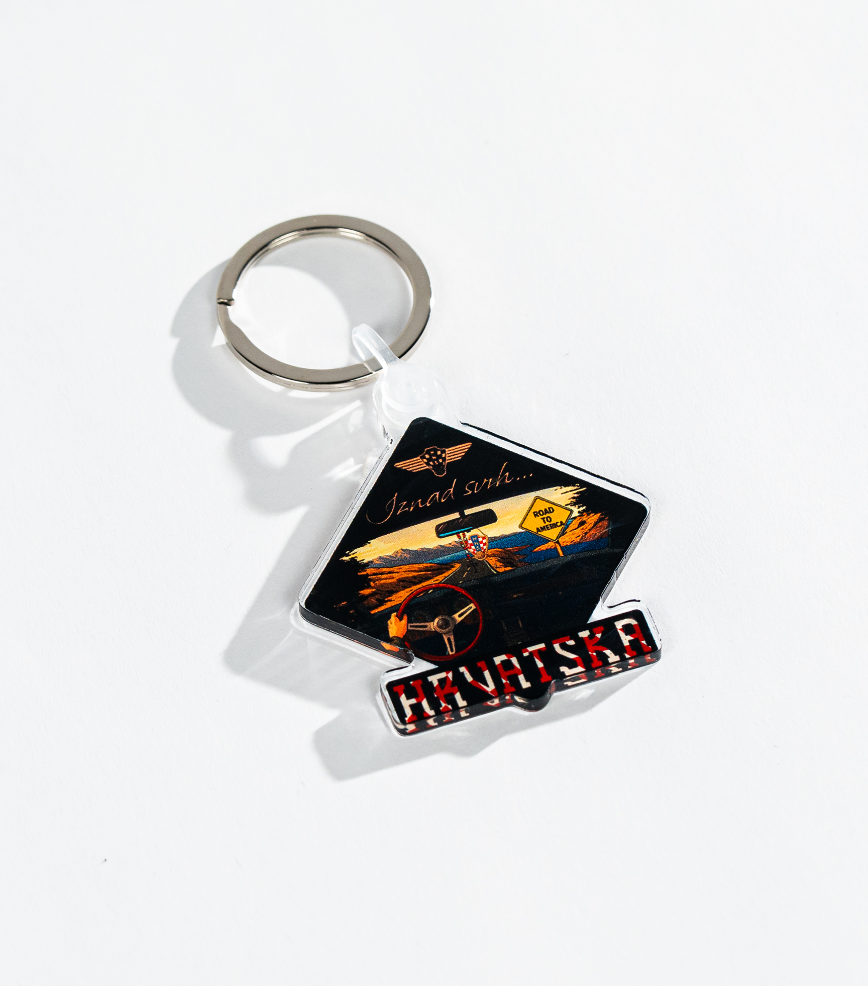 Keychain "Road to America"