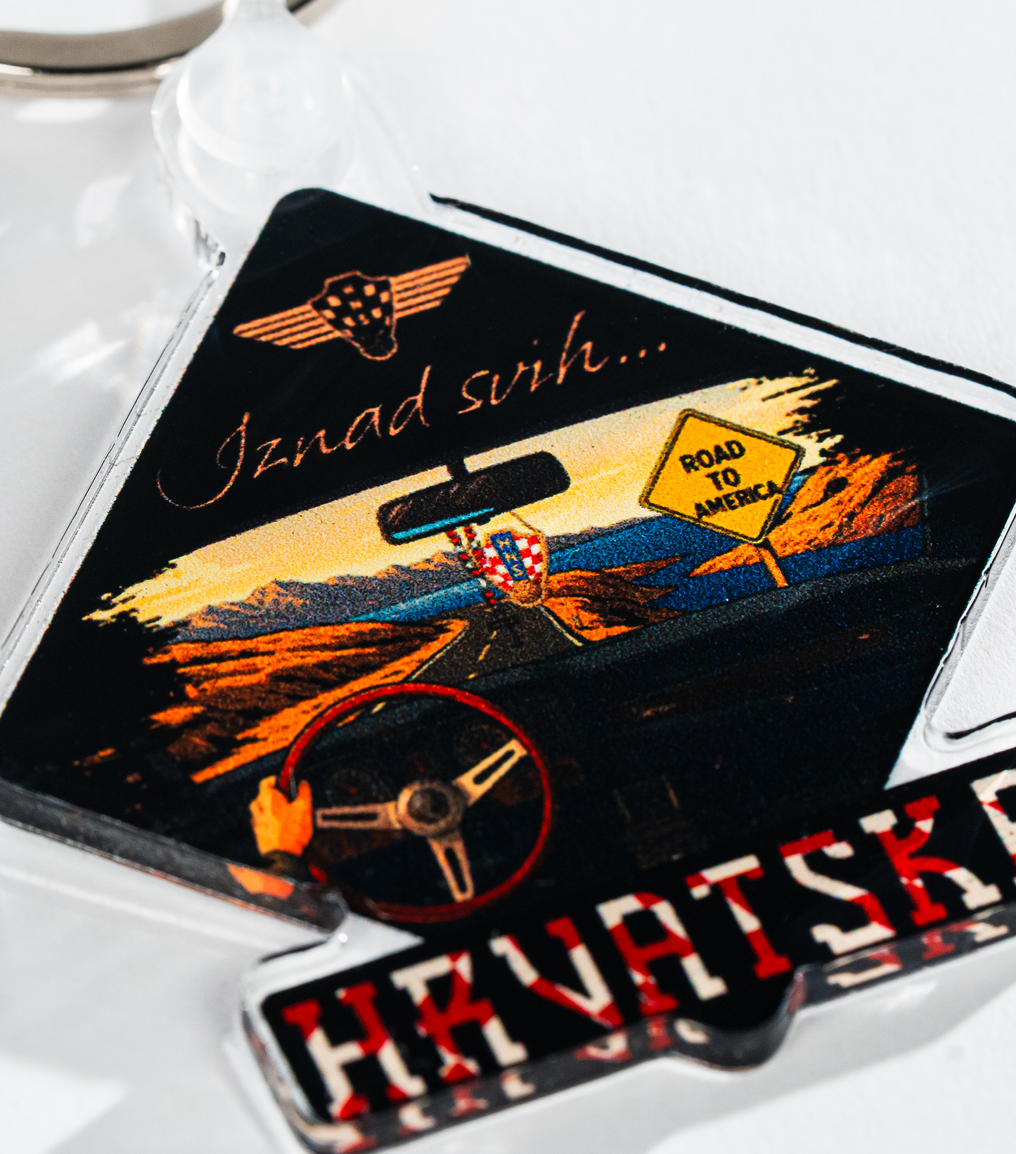 Keychain "Road to America" 2