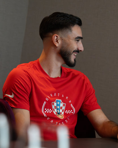 T-Shirt Crest Hrvatska Vatreni red M