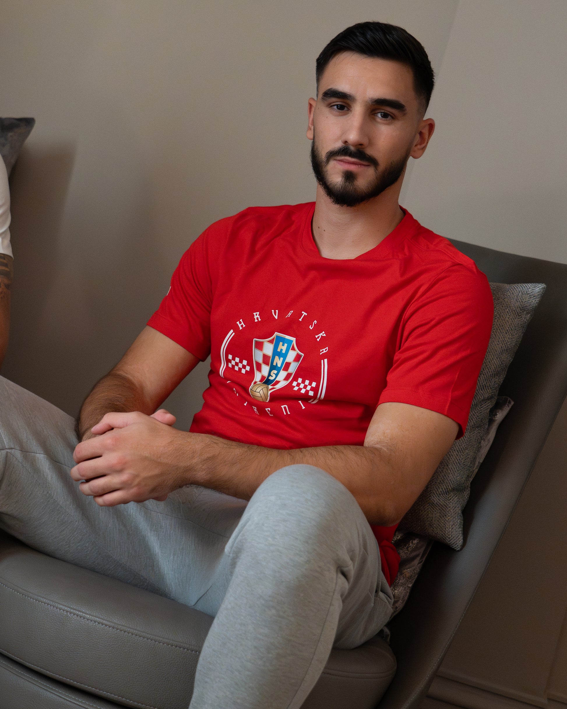 T-Shirt Crest Hrvatska Vatreni red M 2