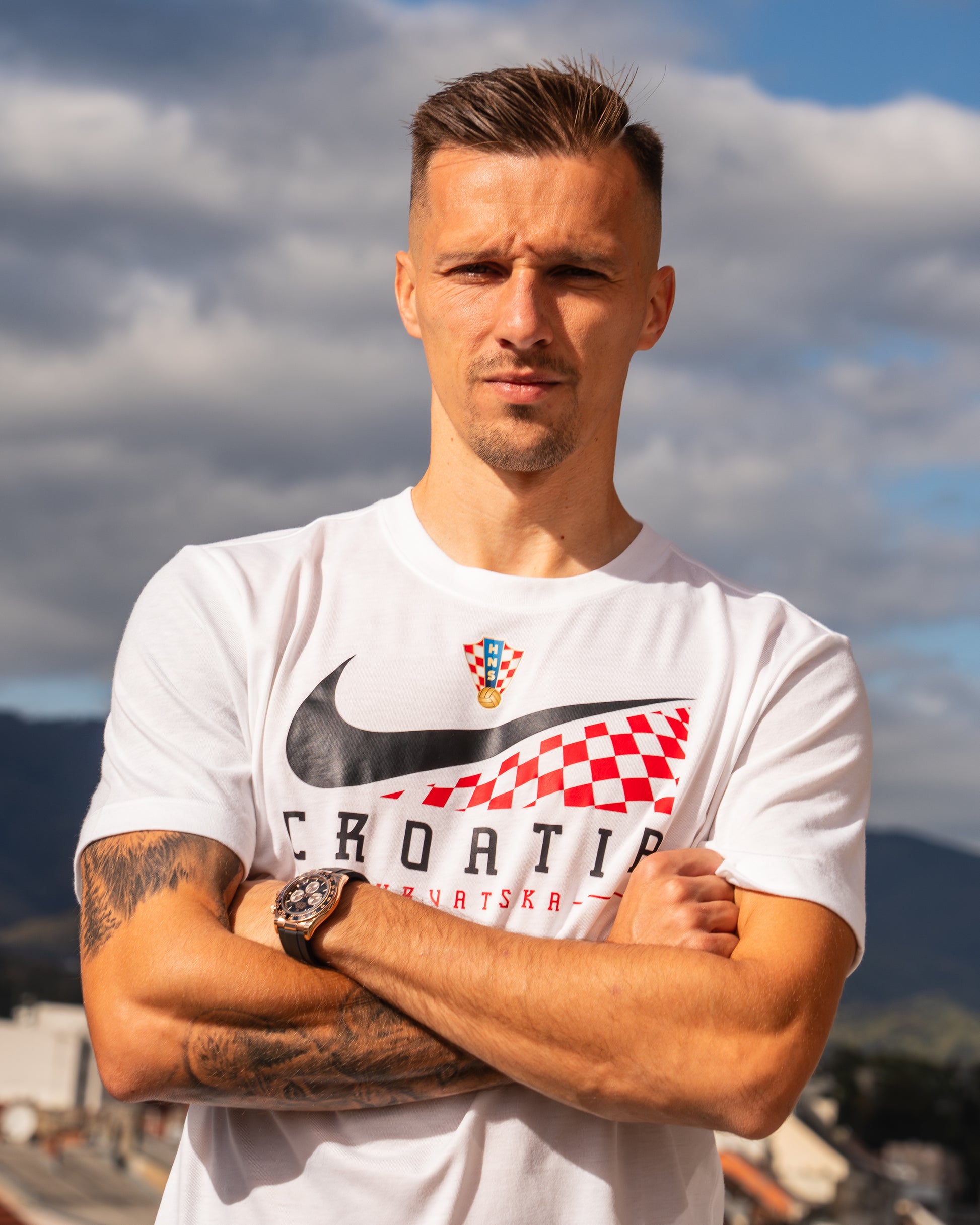 T-Shirt Swoosh Croatia white M
