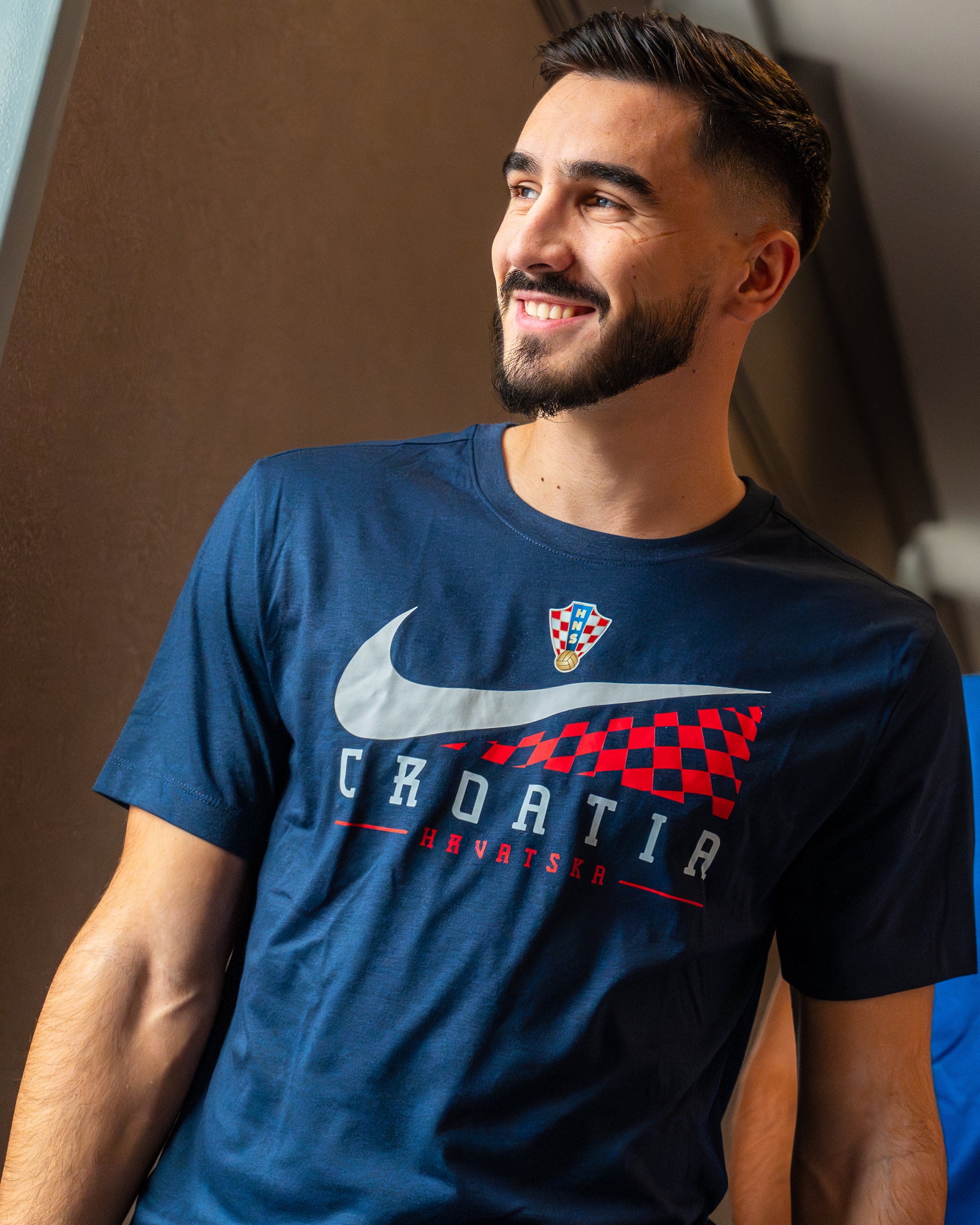 T-Shirt Swoosh Croatia blue M