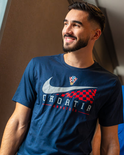 T-Shirt Swoosh Croatia blue M